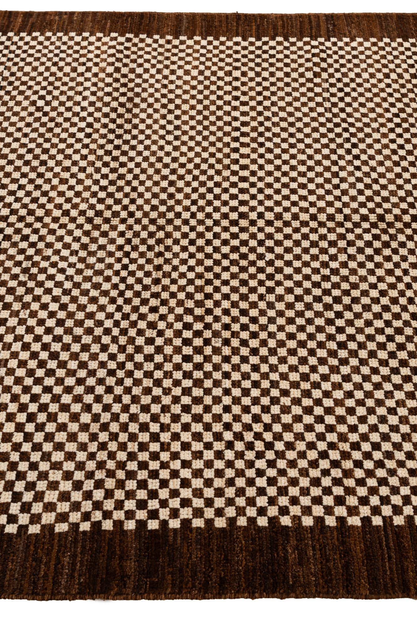 4' 10 x 6' 8 Hand Knotted Moroccan Wool Rug