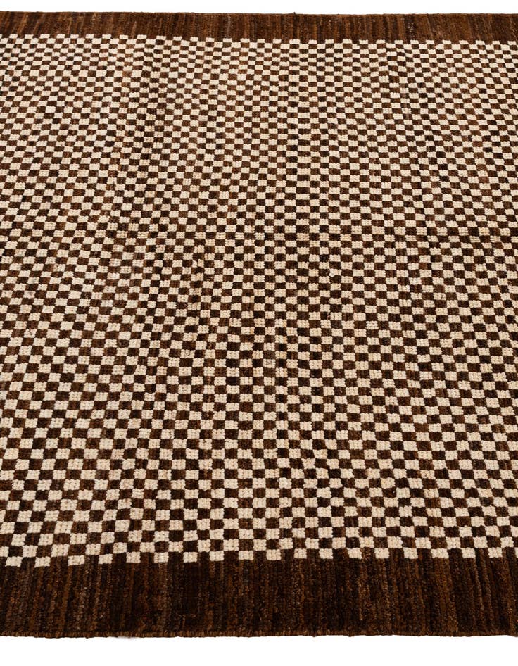 Detail image of 4' 10 x 6' 8  Hand Knotted Moroccan Wool Rug