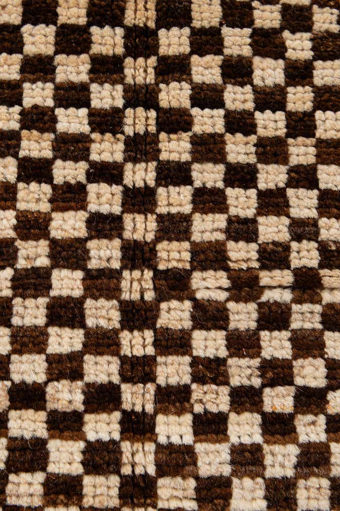 4' 10 x 6' 8 Hand Knotted Moroccan Wool Rug
