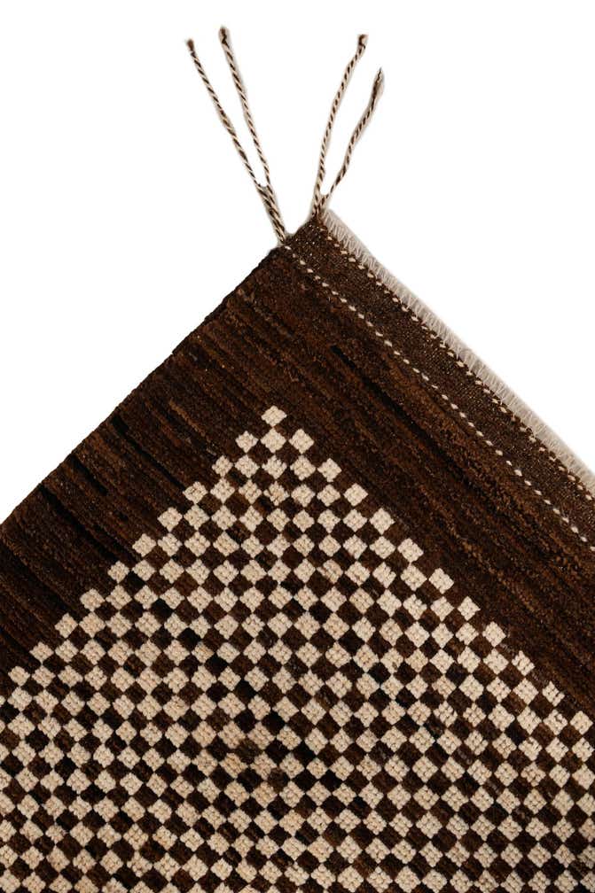 4' 10 x 6' 8 Hand Knotted Moroccan Wool Rug