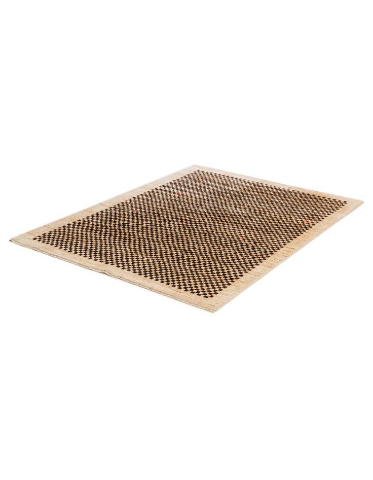 Detail image of 4' 11 x 6' 4 Hand Knotted Moroccan Wool Rug