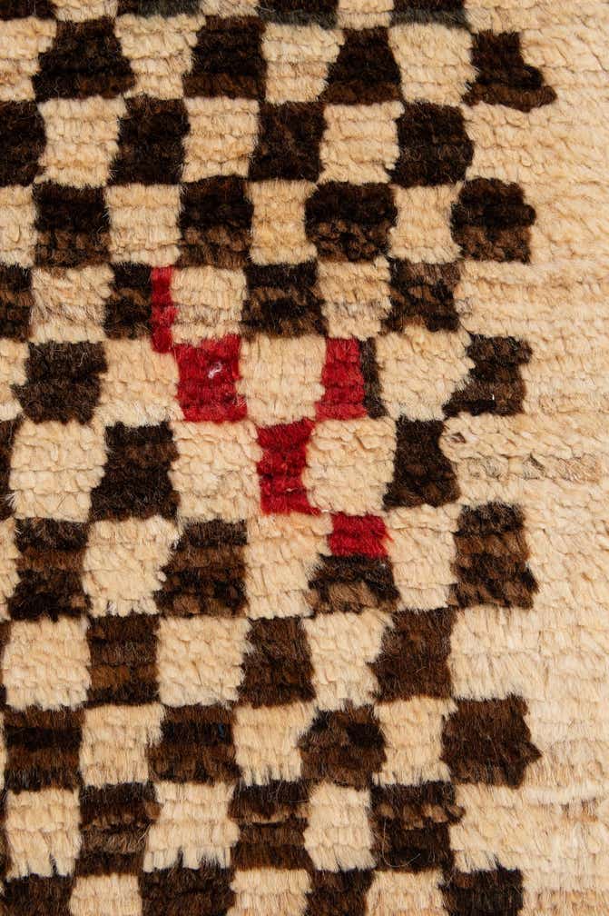 4' 11 x 6' 4 Hand Knotted Moroccan Wool Rug