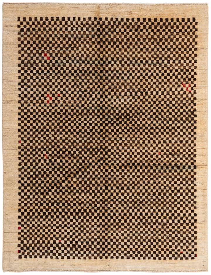 4' 11 x 6' 4 Hand Knotted Moroccan Wool Rug