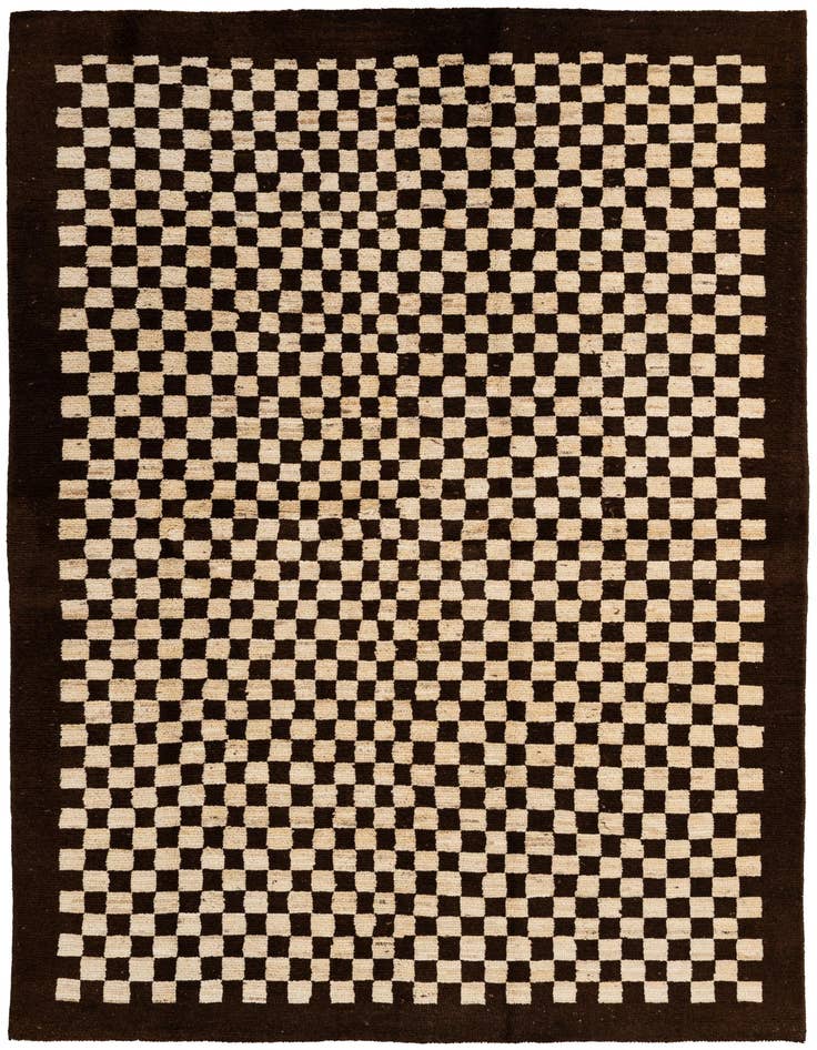 Detail image of 5' 7 x 7' 9 Hand Knotted Moroccan Wool Rug
