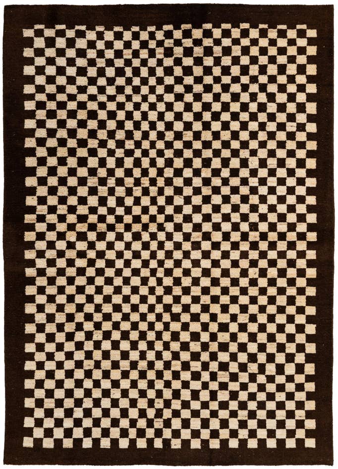 Detail image of 5' 7 x 7' 9 Hand Knotted Moroccan Wool Rug