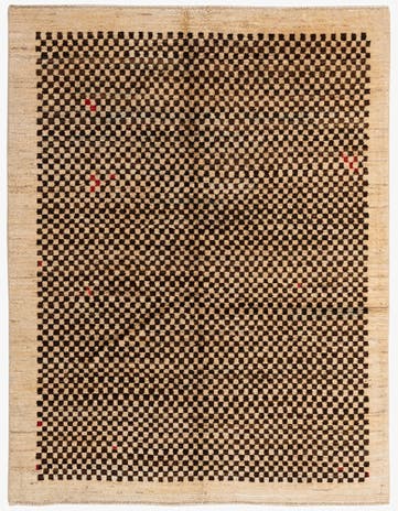 4' 11 x 6' 4 Hand Knotted Moroccan Wool Rug