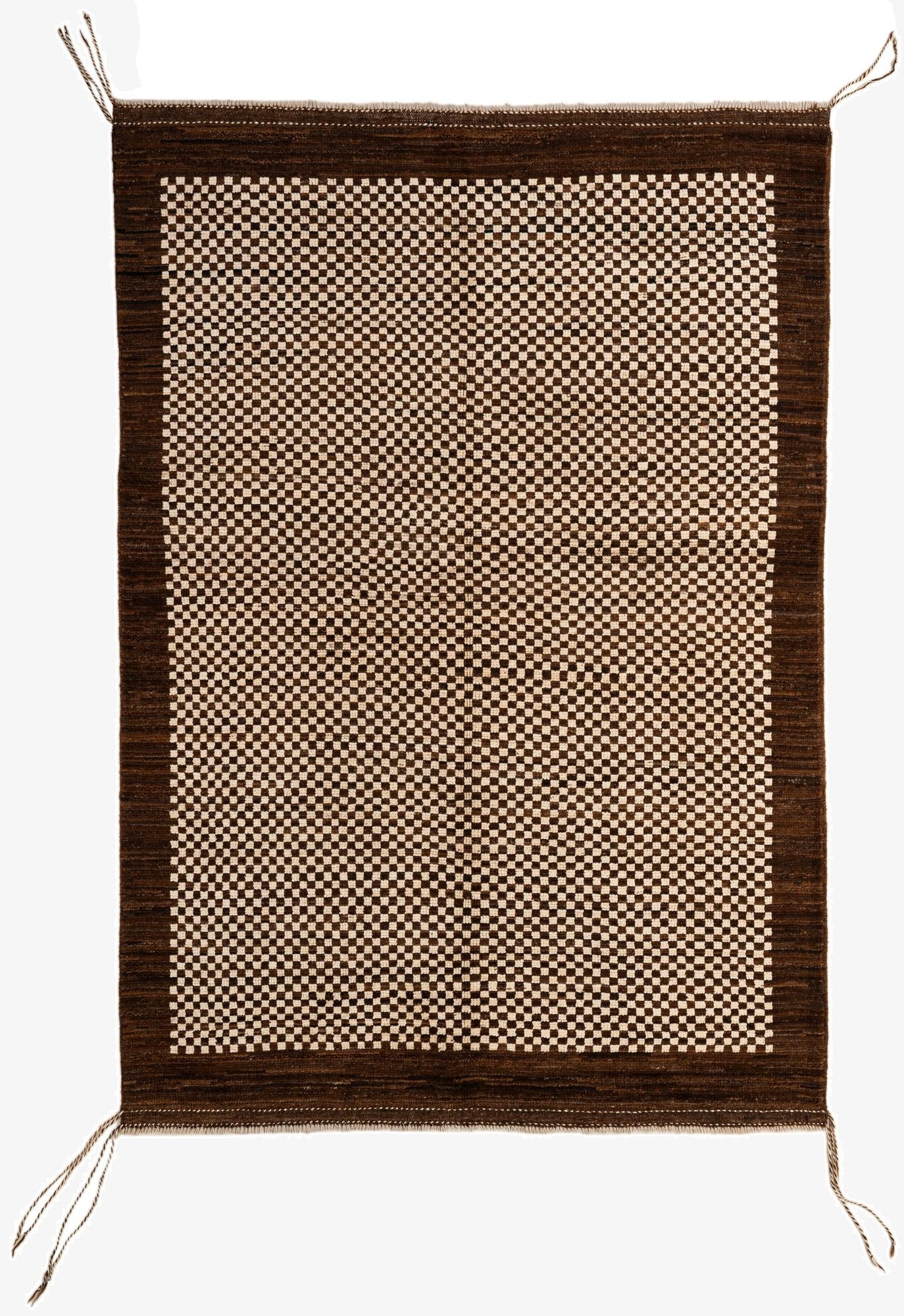 4' 10 x 6' 8  Hand Knotted Moroccan Wool Rug