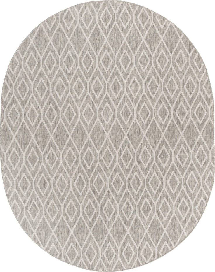 Detail image of 7' 10 x 10' Easy-Clean Jill Zarin Turks and Caicos Indoor / Outdoor Oval Rug