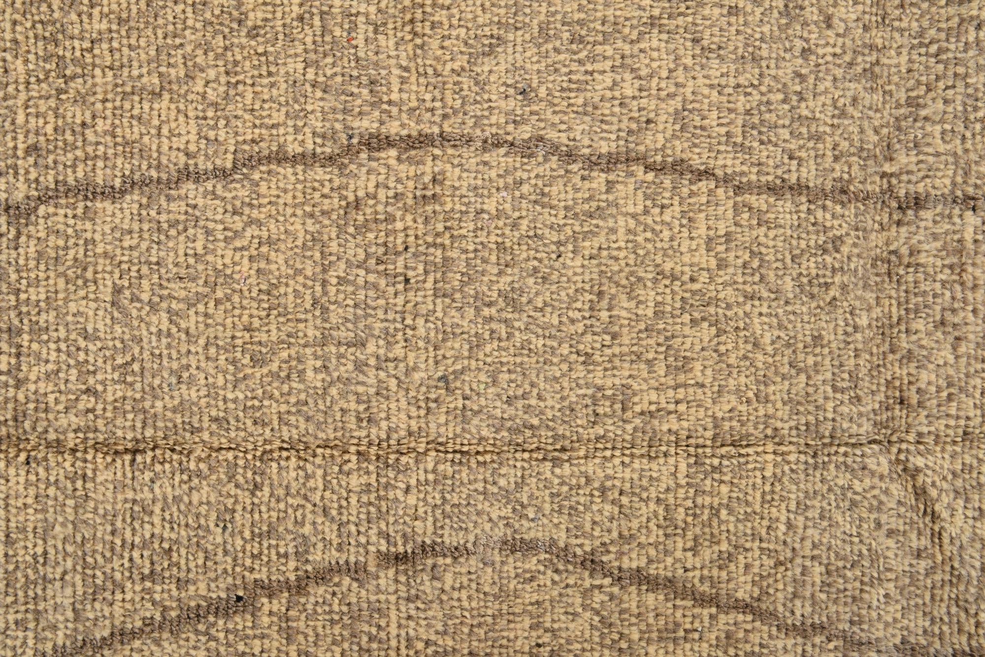 9' x 12' 7 Hand Knotted Moroccan Wool Rug
