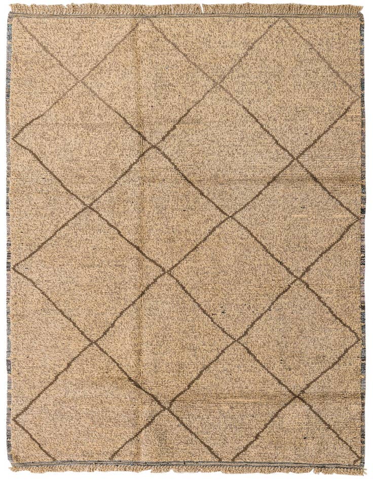 Detail image of 6' x 8' 10 Hand Knotted Moroccan Wool Rug