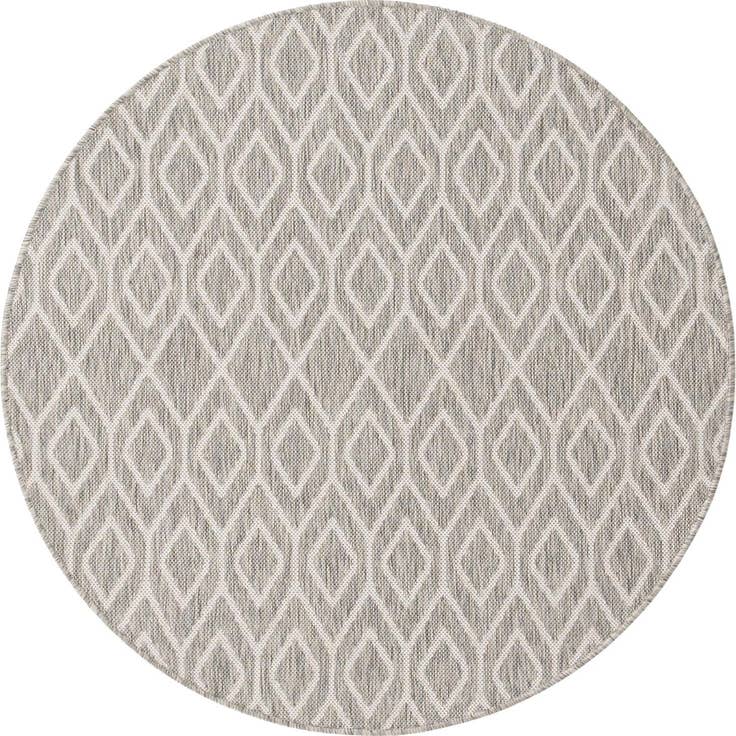 Detail image of 4' x 4' Easy-Clean Jill Zarin Turks and Caicos Indoor / Outdoor Round Rug
