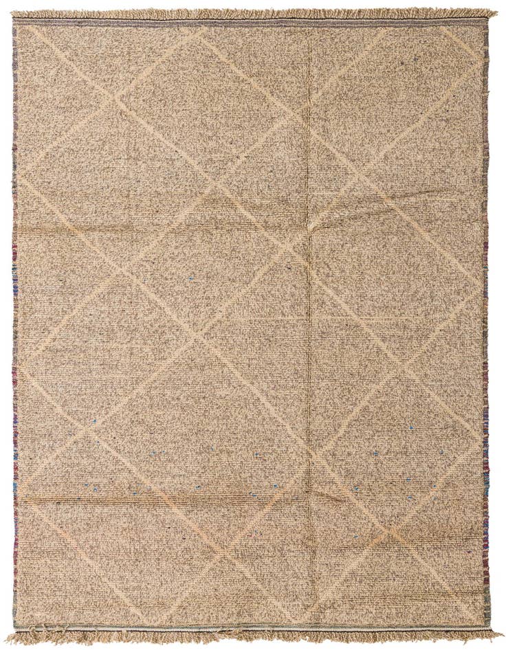 Detail image of 5' 9 x 9' 4 Hand Knotted Moroccan Wool Rug