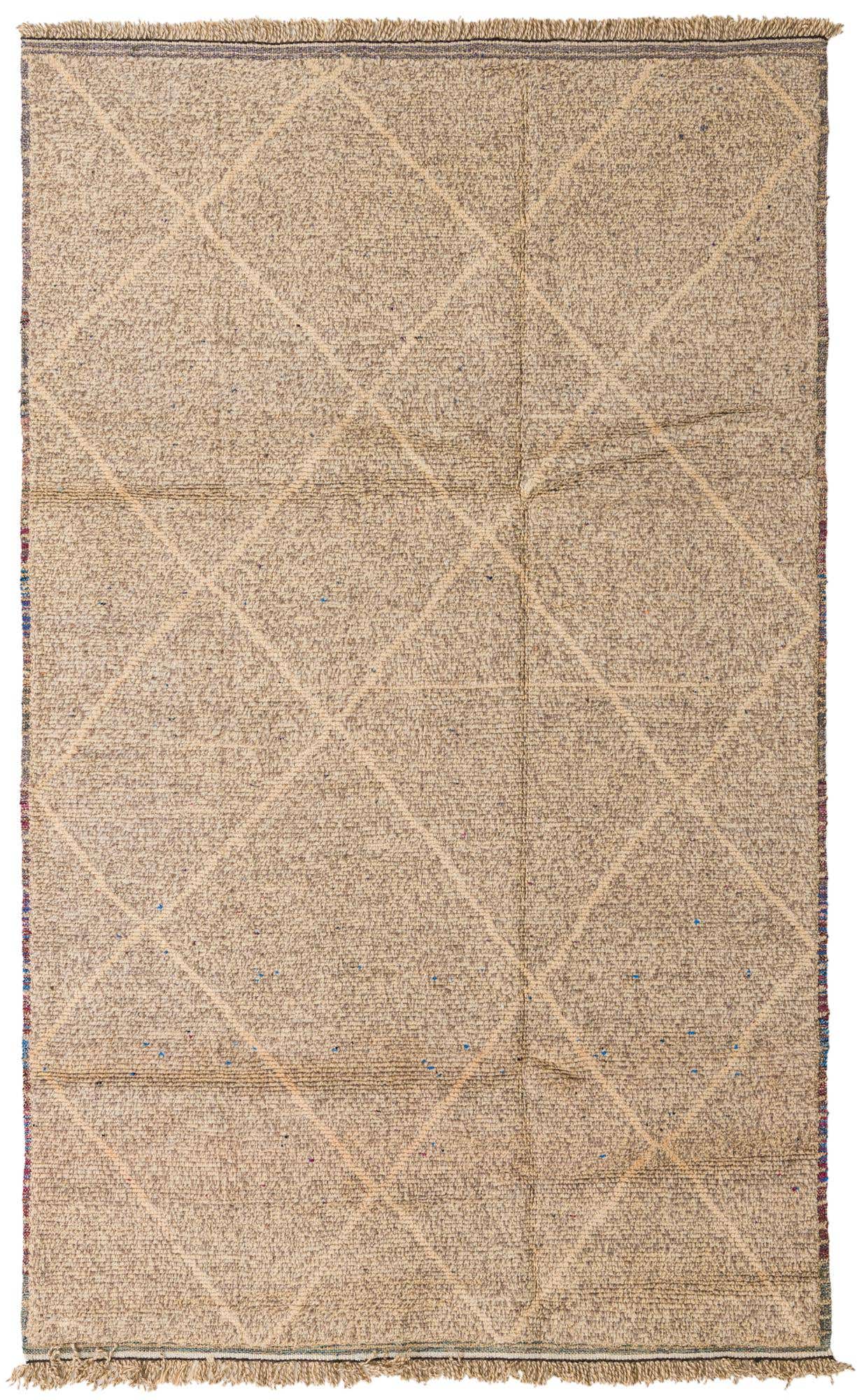 5' 9 x 9' 4 Hand Knotted Moroccan Wool Rug