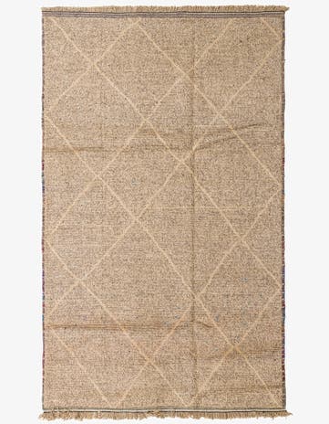 5' 9 x 9' 4 Hand Knotted Moroccan Wool Rug