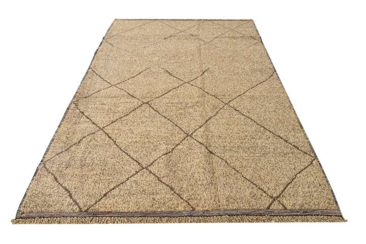 6' 2 x 9' 8 Hand Knotted Moroccan Wool Rug