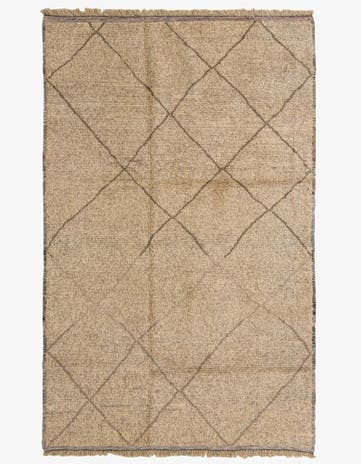 6' 2 x 9' 8 Hand Knotted Moroccan Wool Rug