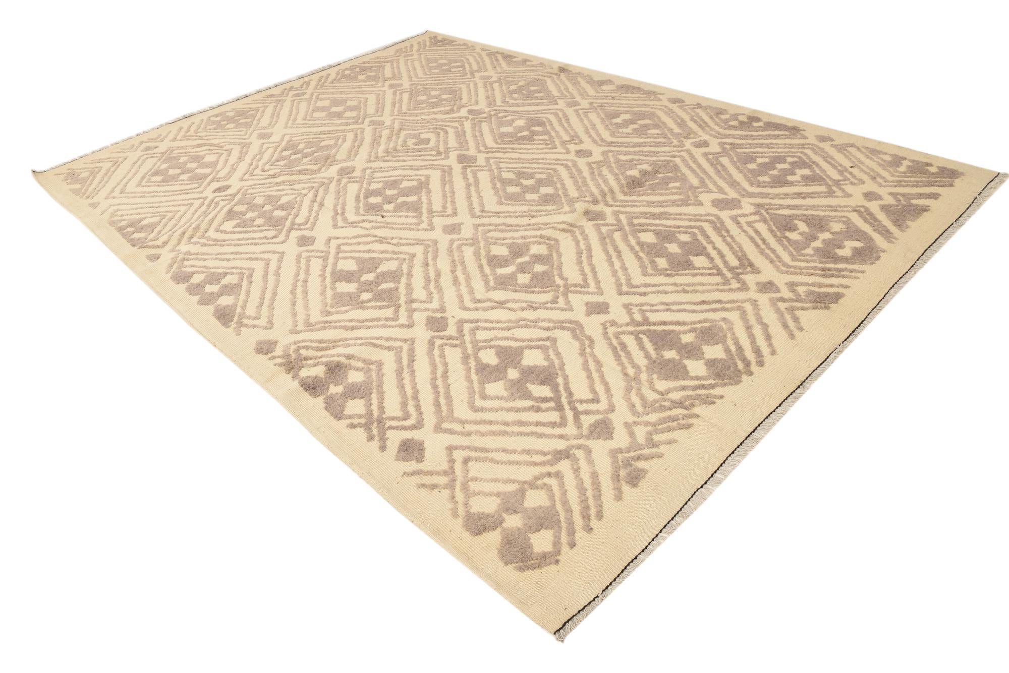 9' x 12' 1 Hand Knotted Darya Wool Rug