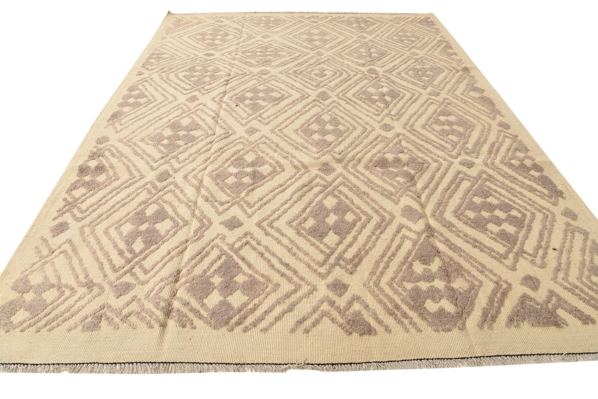 9' x 12' 1 Hand Knotted Darya Wool Rug