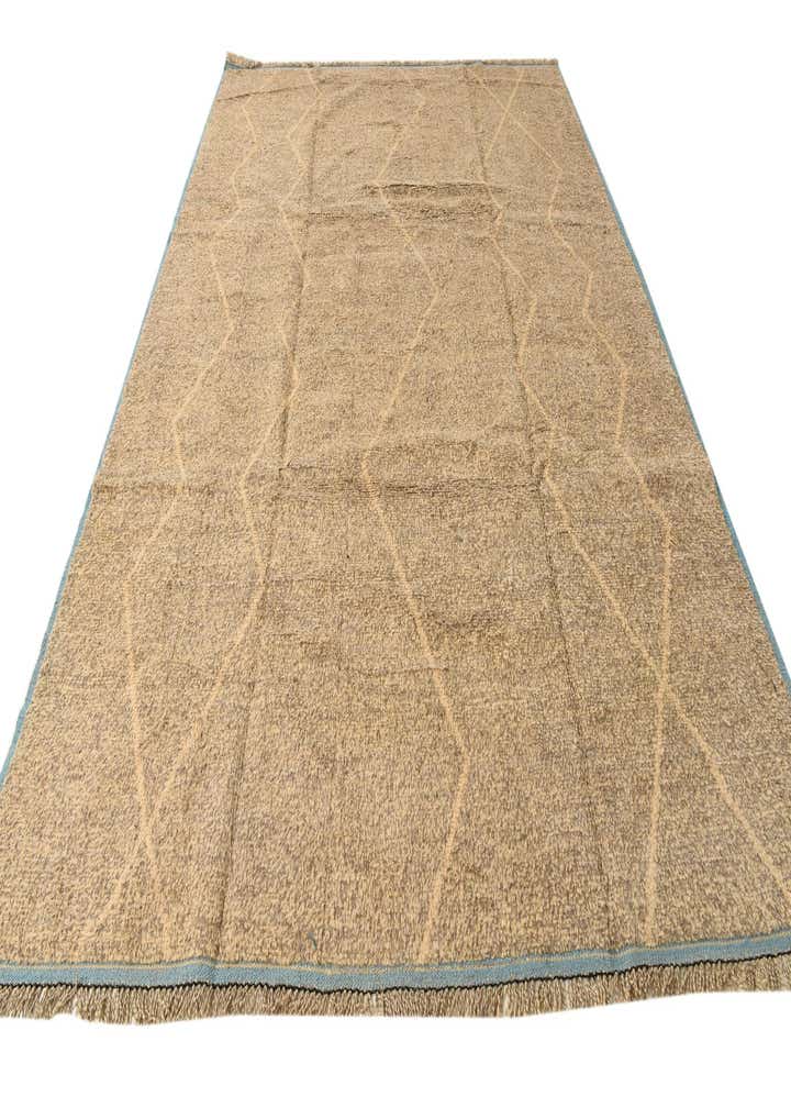 9' 2 x 12' 6 Hand Knotted Moroccan Wool Rug