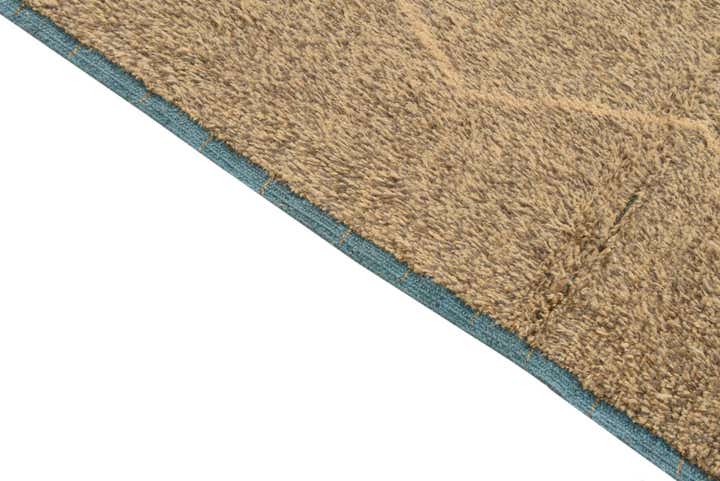 9' 2 x 12' 6 Hand Knotted Moroccan Wool Rug