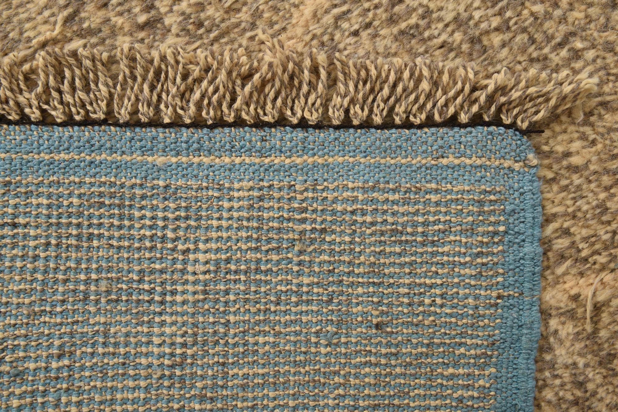 9' 2 x 12' 6 Hand Knotted Moroccan Wool Rug