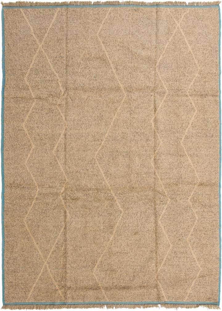 9' 2 x 12' 6 Hand Knotted Moroccan Wool Rug