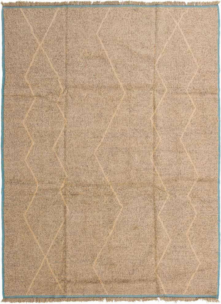 9' 2 x 12' 6 Hand Knotted Moroccan Wool Rug