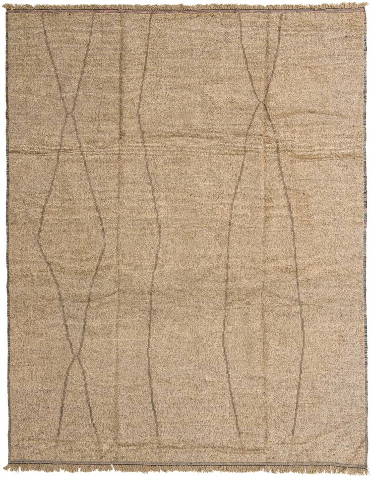 Detail image of 9' x 12' 7 Hand Knotted Moroccan Wool Rug