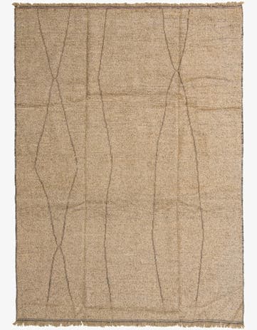 9' x 12' 7 Hand Knotted Moroccan Wool Rug