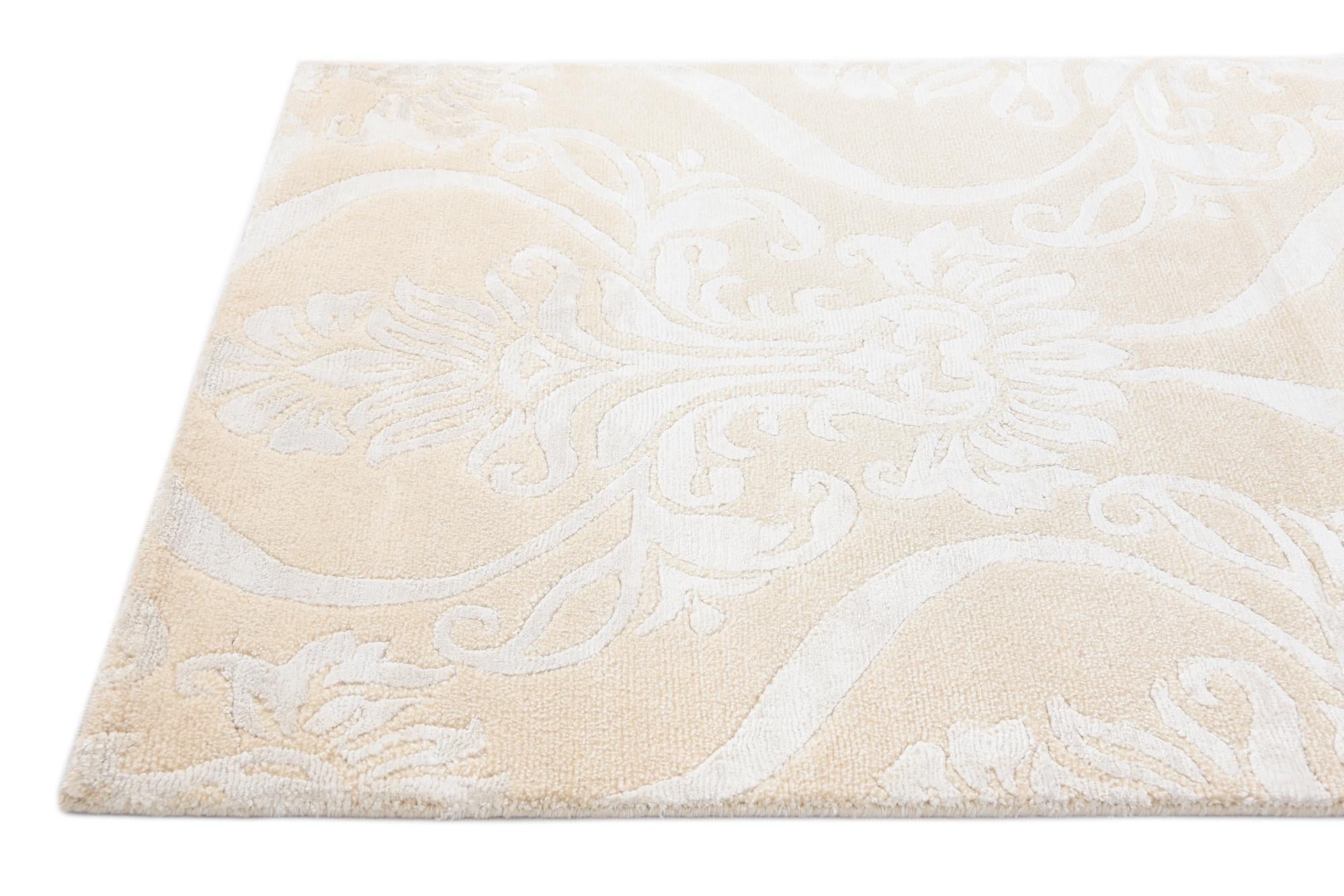 2' 9 x 10' Hand Knotted Darya Wool Runner Rug