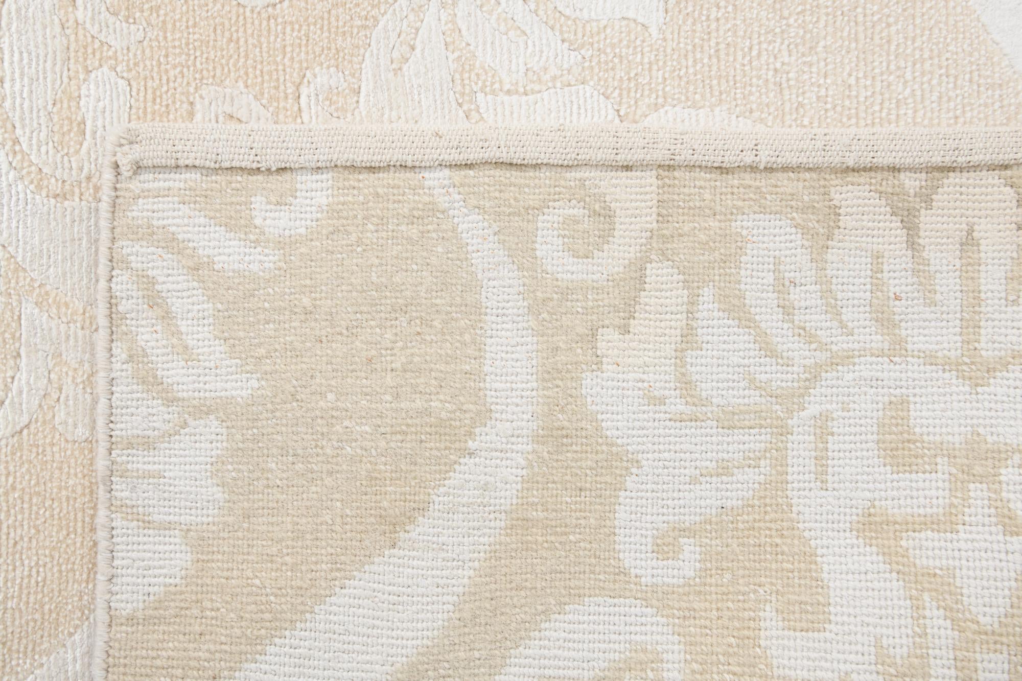 2' 9 x 10' Hand Knotted Darya Wool Runner Rug