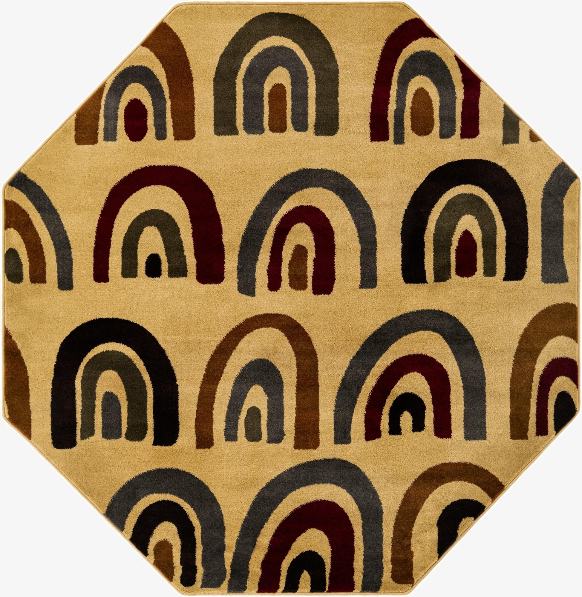 7' x 7' Cafe Octagon Rug