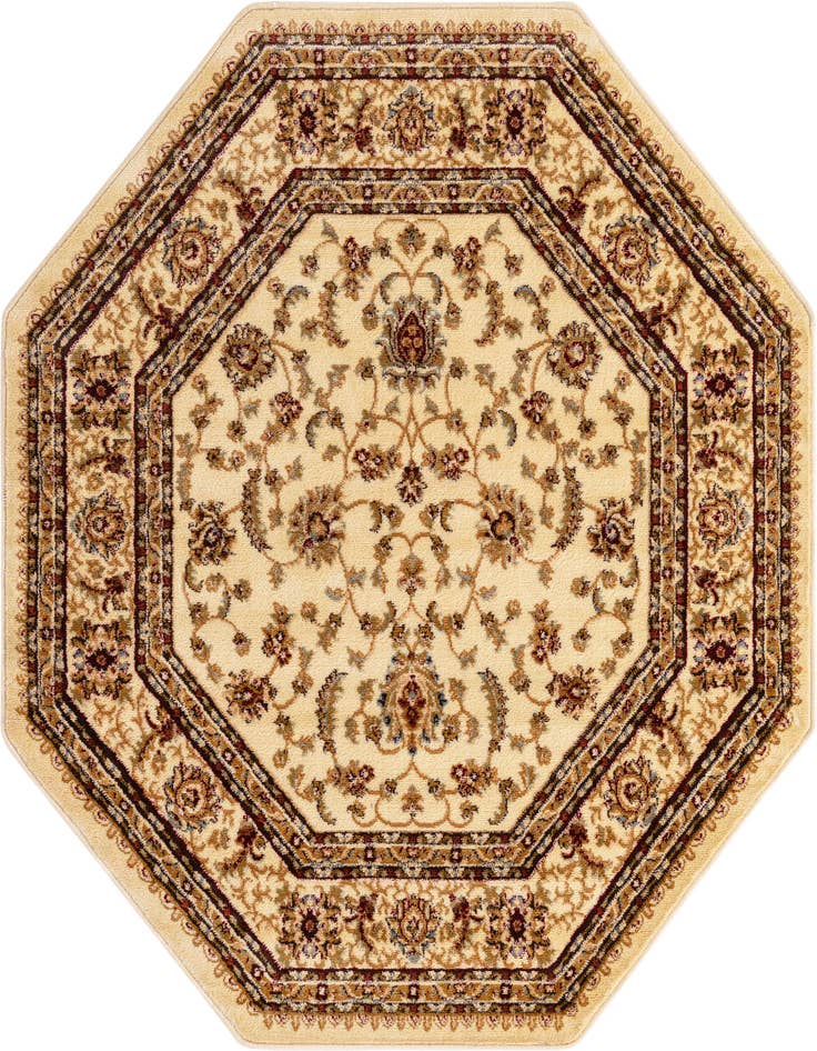 Detail image of 5' 3 x 5' 3 Classic Agra Octagon Rug