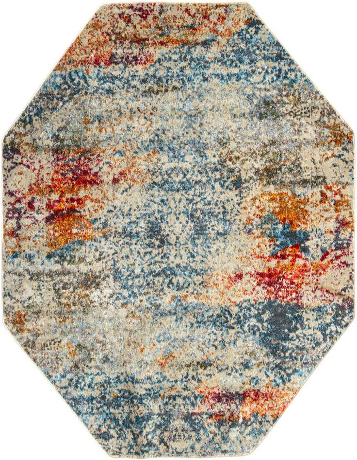 Detail image of 4' 3 x 4' 3 Havana Octagon Rug