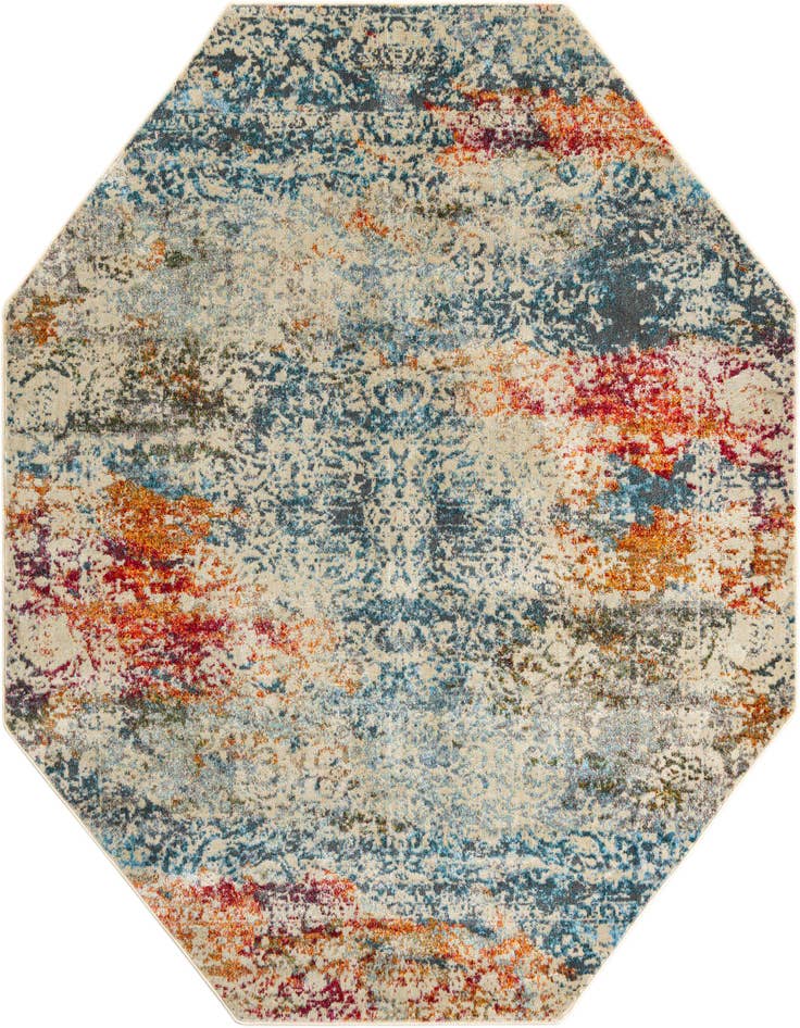 Detail image of 7' x 7' Havana Octagon Rug