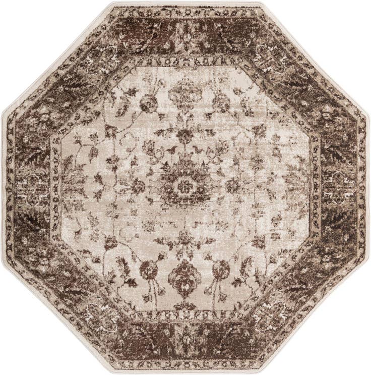 Detail image of 5' 3 x 5' 3 Nepal Octagon Rug