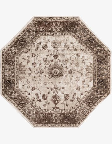 Cream Nepal Octagon Rug