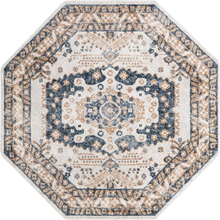 Detail image of 7' x 7' Oxford Octagon Rug