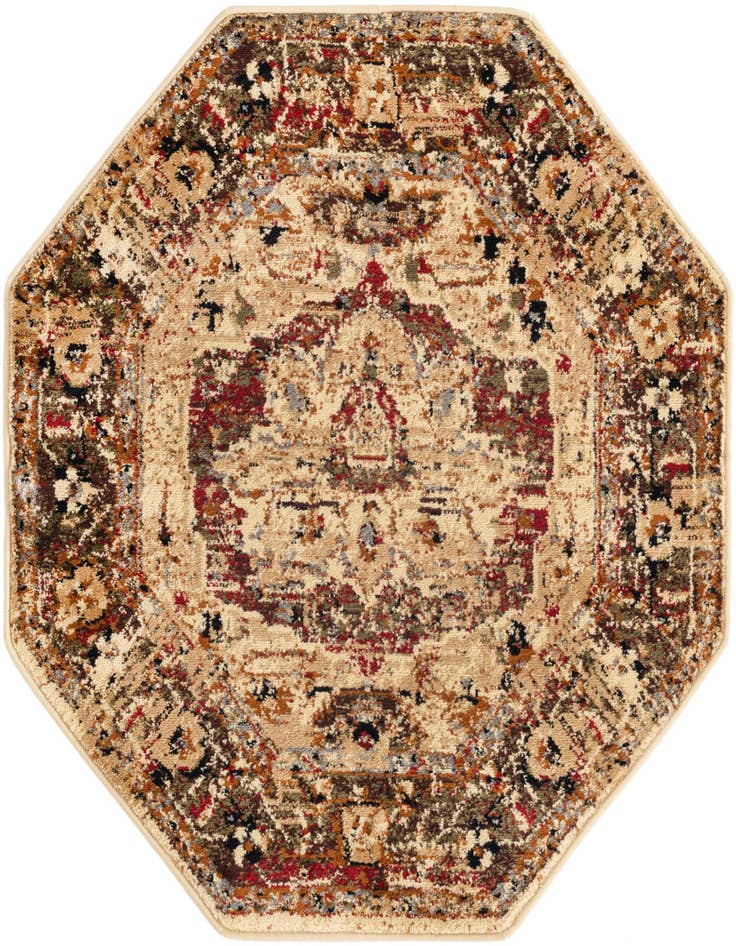 Detail image of 3' 3 x 3' 3 Saturn Octagon Rug