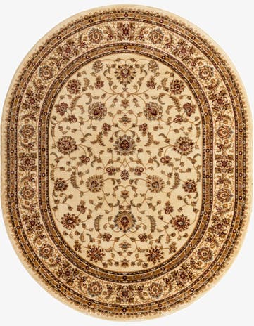 Cream Aditi Oval Rug