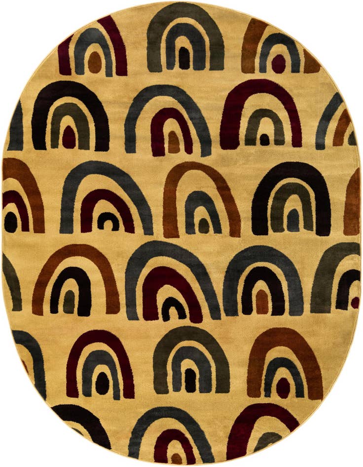 Detail image of 7' 10 x 10' Cafe Oval Rug