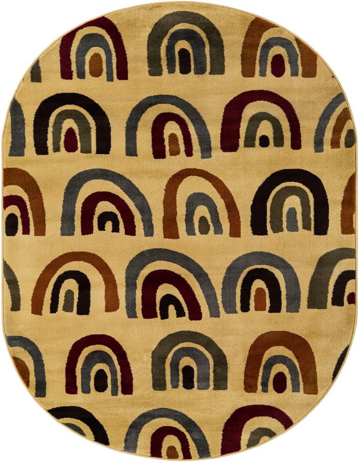 Detail image of 5' 3 x 8' Cafe Oval Rug