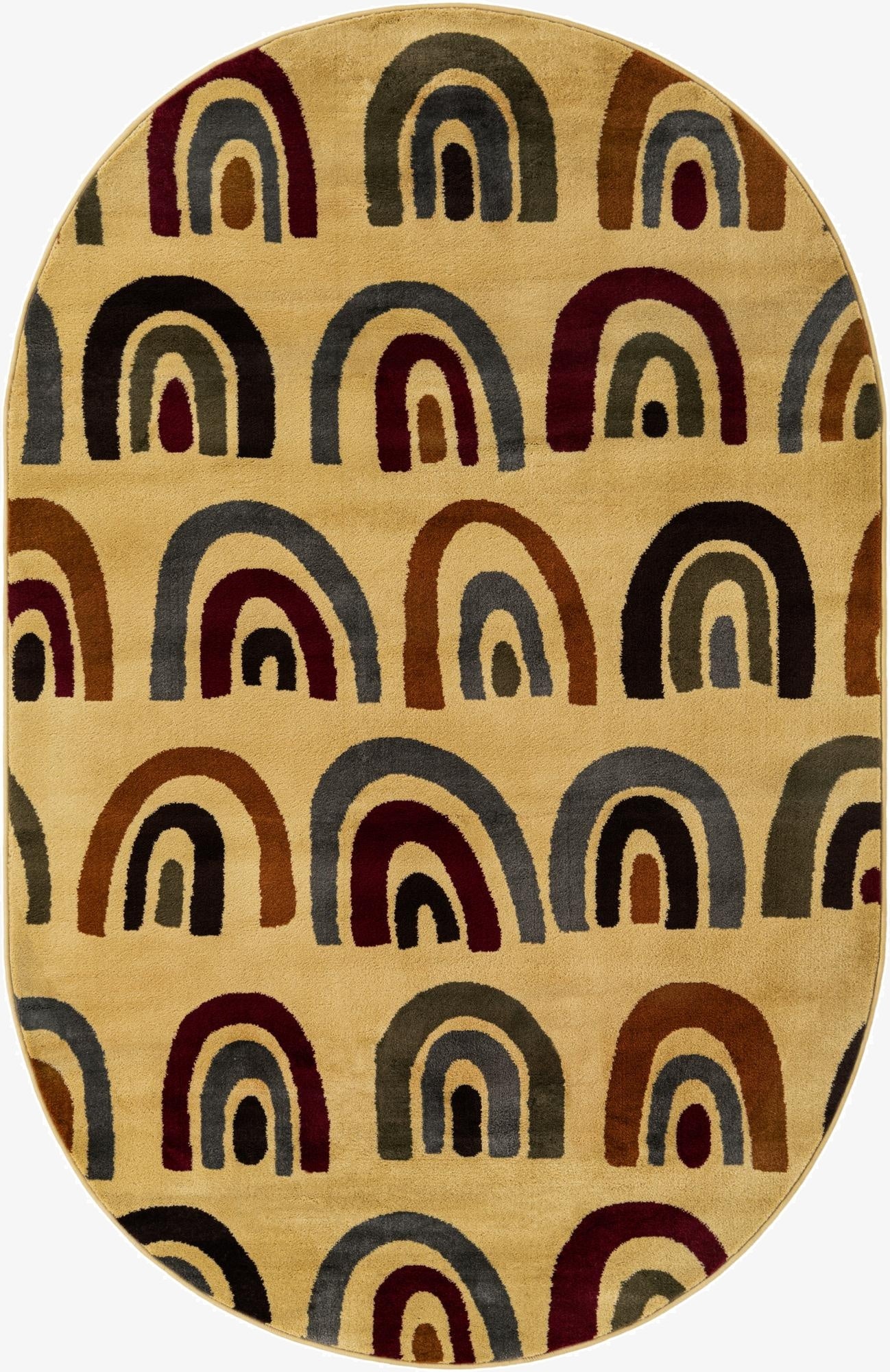 5' 3 x 8' Cafe Oval Rug