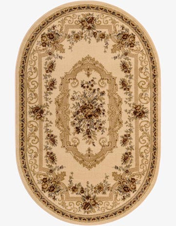 Cream Chateau Oval Rug