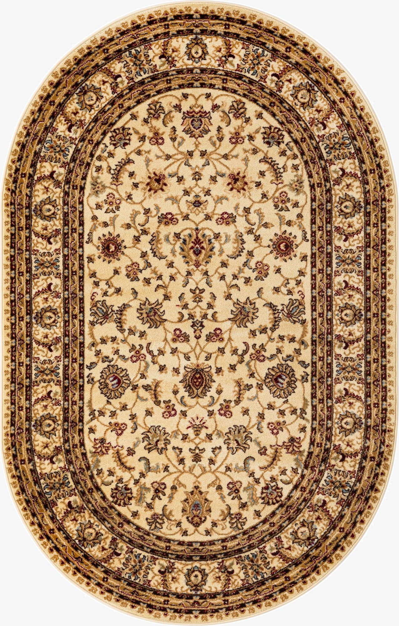 5' 3 x 8' Classic Agra Oval Rug