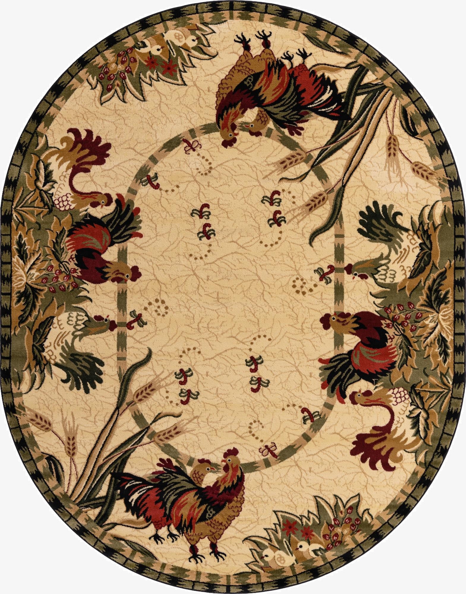 7' 10 x 10' Country Oval Rug