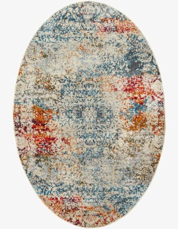 Cream Santiago Oval Rug