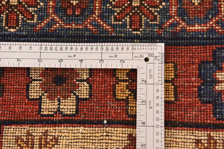 4' 1 x 6' 8 Hand Knotted Afghan Ersari Wool Rug