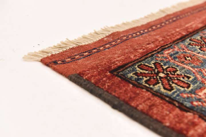 4' 1 x 6' 8 Hand Knotted Afghan Ersari Wool Rug