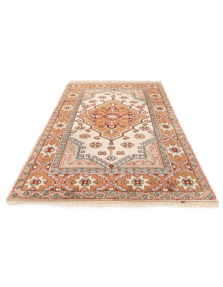 Detail image of 4' 4 x 6' 8 Hand Knotted Anatolian Oriental Wool Rug